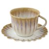 290928 tazza tea c piattino 220 ml in porc oceania ocra