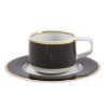 Espresso šálek s podšálkem CARRARA, černá  Vista Alegre