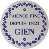 Gien ASSIETTES A THEME Podložky pod sklenice sada 6 kusů CHATEAUX DE LA LOIRE