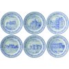 Gien ASSIETTES A THEME Podložky pod sklenice sada 6 kusů CHATEAUX DE LA LOIRE