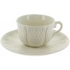 Čajové šálky s podšálky sada 2 kusů PONT AUX CHOUX BLANC  Gien