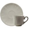 Čajové šálky s podšálky sada 2 kusů PONT AUX CHOUX BLANC  Gien