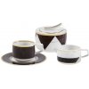 Kávová sada 14 kusů CARRARA, černá  Vista Alegre