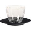 Podšálek na bílou kávu MANUFACTURE ROCK, černá  Villeroy & Boch