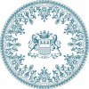 Gien LES DEPAREILLEES BLEU Podložky pod sklenice sada 6 kusů