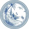 Gien LES DEPAREILLEES BLEU Podložky pod sklenice sada 6 kusů