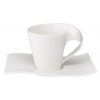 Espresso šálek a podšálek NEWWAVE, bílá  Villeroy & Boch