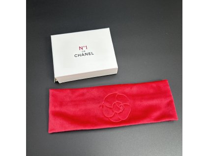 Chanel čelenka velvet červená