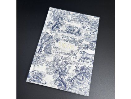 Dior notes / zápisník Toile De Jour bílo-modrý