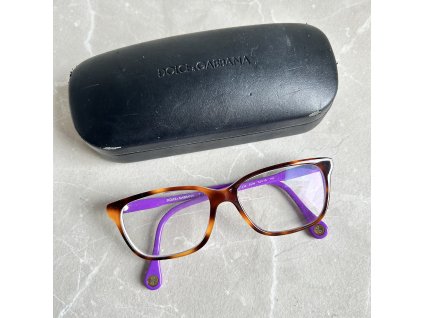 Dolce & Gabbana hnědo-fialové brýle ve velmi pěkném stavu