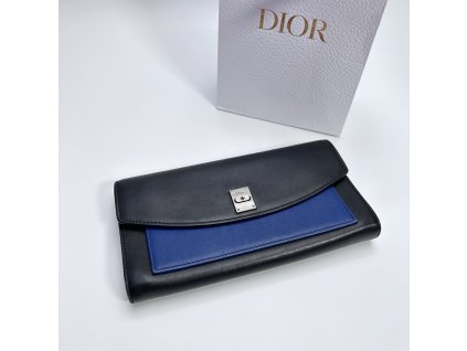Dior peněženka / psaníčko černo-modré použité