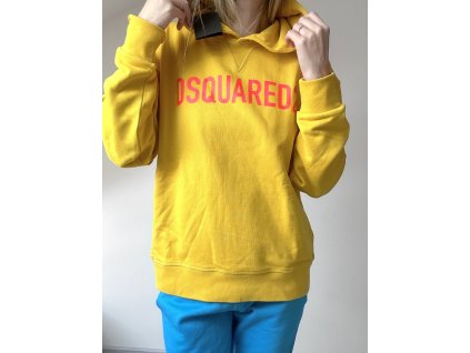 Dsquared2 mikina žlutá S-M vel. děti 14y