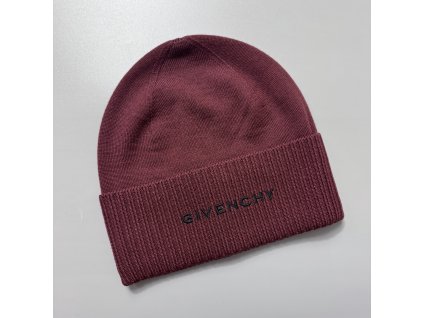 Givenchy unisex čepice vínová nová