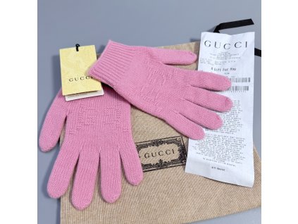 Gucci rukavice růžové dámské vel. XS / děti L