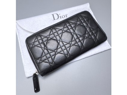 Dior peněženka kožená černá použitá