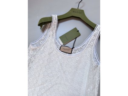 Gucci šaty krémové vel. S/M