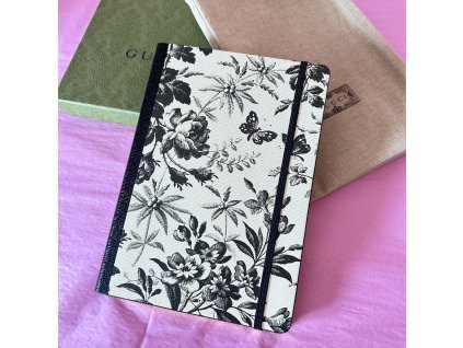 Gucci zápisník s krabičkou a dustbagem černo-bílý