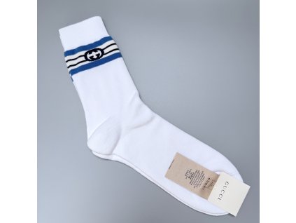Gucci ponožky bílo - modré vel. 43 - 46