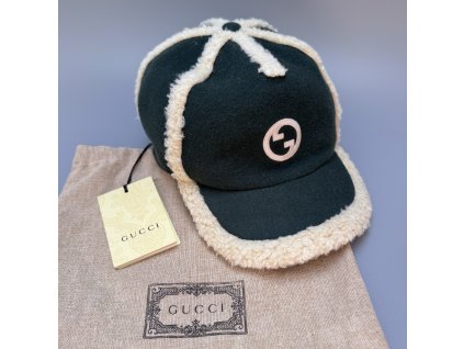 Gucci kšiltovka dětská 10-12  let / dámské S tmavě zelená