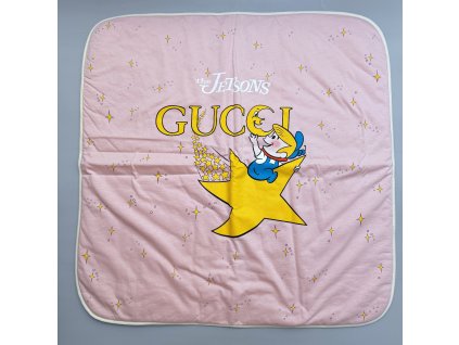 Gucci dětská deka 80 x 80 cm růžová