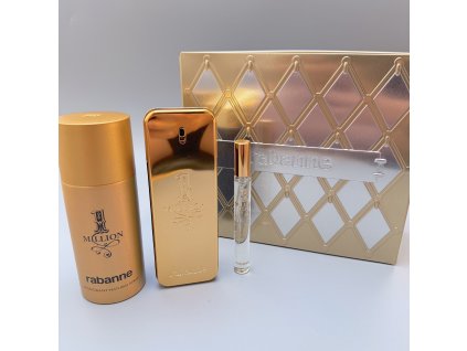 Rabbane pánská sada 1 Milion EDT 100 ml + 10 ml + deodorant 150 ml