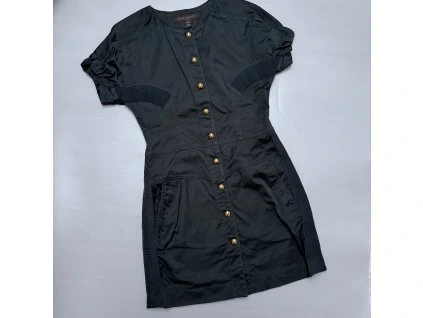 Louis Vuitton šaty vel. S tmavě zelené TOP stav