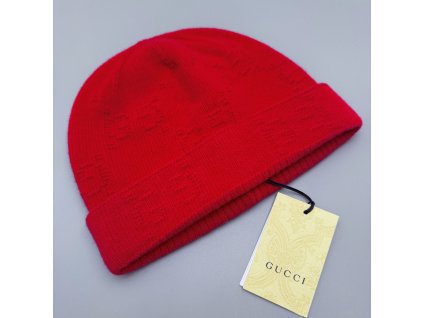 Gucci dětská čepice ( 54 cm ) 5 - 10 let červená