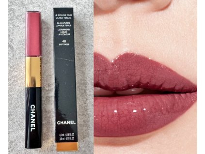 Chanel tekutá rtěnka 48 Soft Rose Le Rouge Duo Ultra Tenue 4,5ml