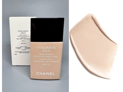 Chanel make-up 12 Beige Rosé Vitalumiére Aqua 30ml tester