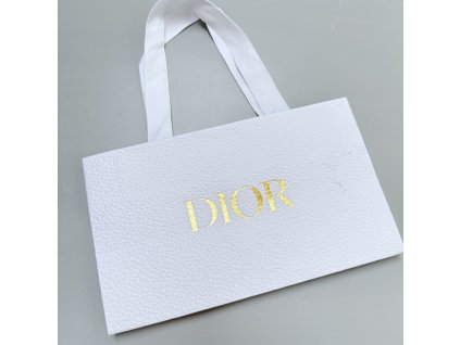 Dior dárková taška 22x13x6 cm bílá