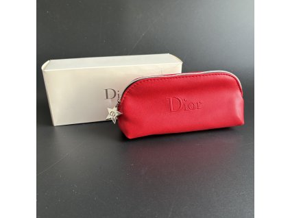 Dior kosmetické pouzdro červené se stříbrnou hvězdou