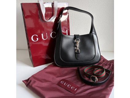 Gucci kabelka Jackie 1961 Medium Leather Shoulder Bag Black