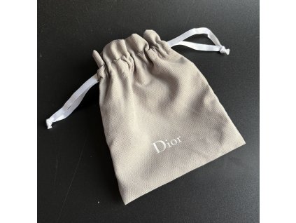 Dior dust bag 15,5x12 cm šedý