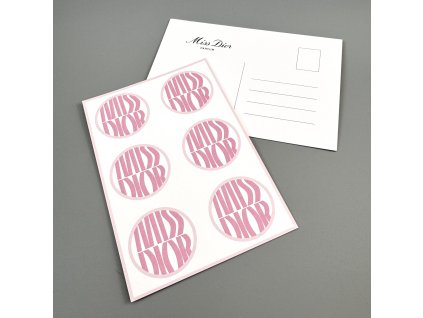 Dior pohlednice s kolečky