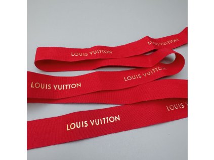 Louis Vuitton stuha červená 150 cm