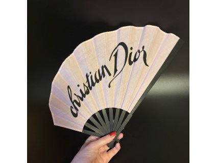 Dior vějíř růžovo-černý bez balení