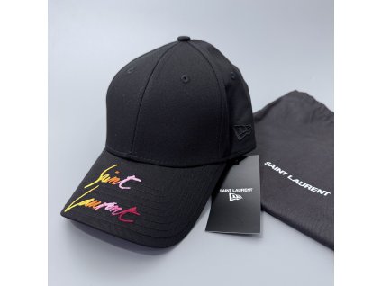 Saint Laurent x New Era kšiltovka černá