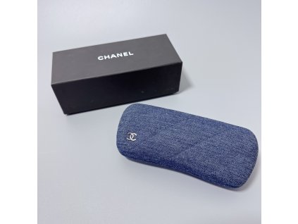 Chanel pouzdro na brýle modré
