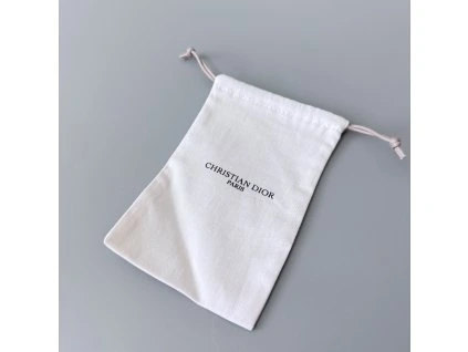 Dior dustbag 12,5x8 cm bílý