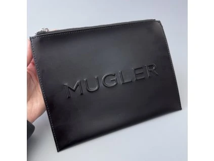 Mugler taštička černá / psaníčko koženkové