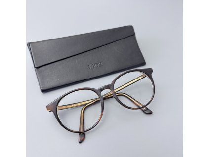 Dior brýle / obroučky hnědé nošené