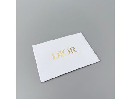 Dior obálka 10x7 cm bílá