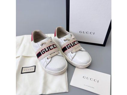 Gucci dětské tenisky vel. 25 použité bílé