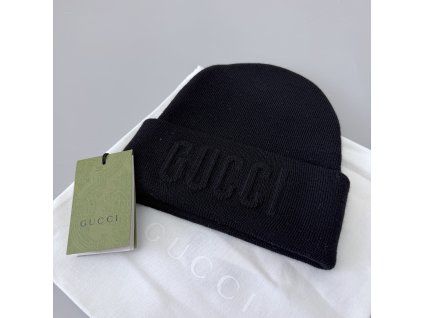 Gucci čepice vel. M 58 cm černá