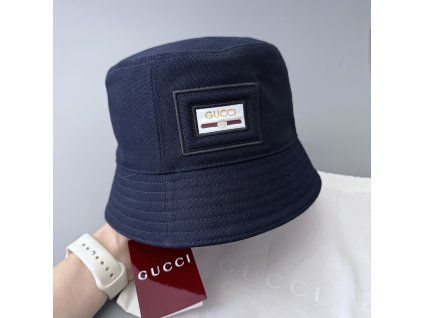 Gucci klobouk / buckethat vel. M 58 cm tmavě modrý