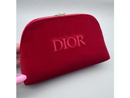 Dior sametová kosmetická taštička