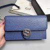 Gucci crossbody kabelka modrá kožená