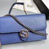 Gucci crossbody kabelka modrá kožená