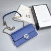 Gucci crossbody kabelka modrá kožená