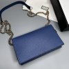Gucci crossbody kabelka modrá kožená